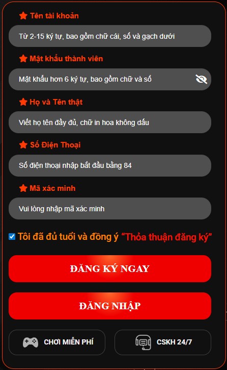 tên thật đăng ký trên tài khoản ngân hàng